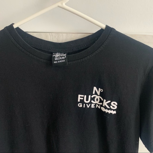 Stussy Tops - stussy no fucks given(chy) t-shirt